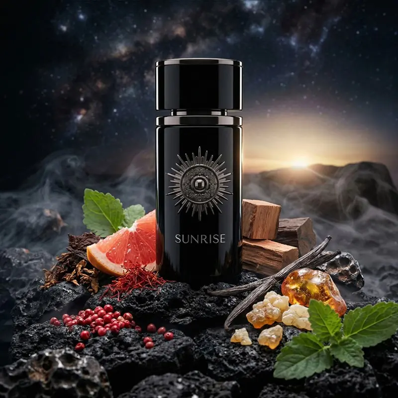 100ML Sunrise Perfume, Floral Food Fragrance Neutral Scent, Clean Sunny Scent, Fresh Middle Eastern Aroma, Ideal for Daily Use and Gifting