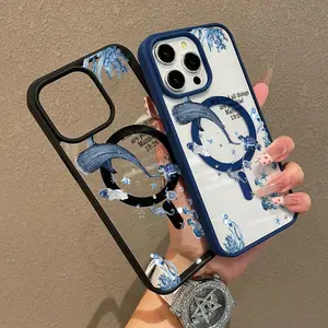 Premium Magnetic Phone Case for iPhone17/11/12/13/14/15/16/promax Whale Shark Wonders  y2k cased MagSafe Ready, Anti-Fall, Springtok and Ultra-Thin Design|     Perfect for Everyday Use Protector Screen Protector