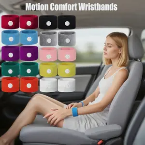 Anti-Nausea Wristbands, Motion Sickness Relief Bands, Sports Compression Wristbands and Finger Straps, Suitable for Car, Sea, Air Travel, Wrist Accessories