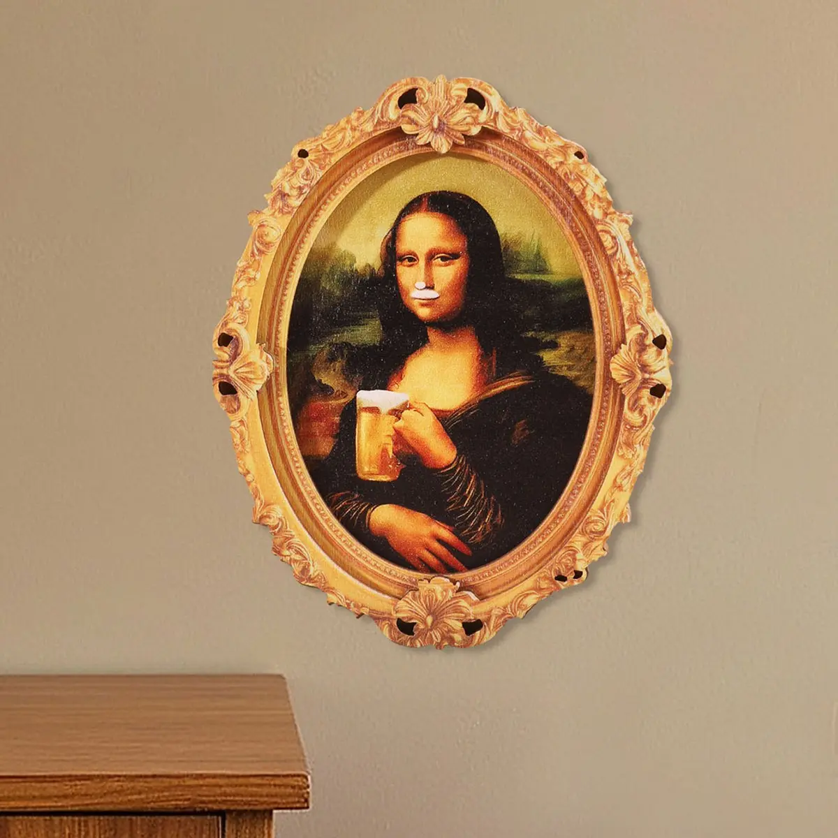 1PC Funny Famous Painting Refrigerator Magnet, Fun Fridge Magnet, Nice Home Decor Gift, Unique Kitchen Accessory, Humorous Art Decoration, Refrigerator Decorating Magnets, Sticker, Decorative Fridge Magnets