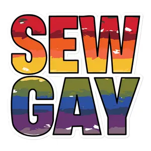 SEW GAY – Vinyl Sticker