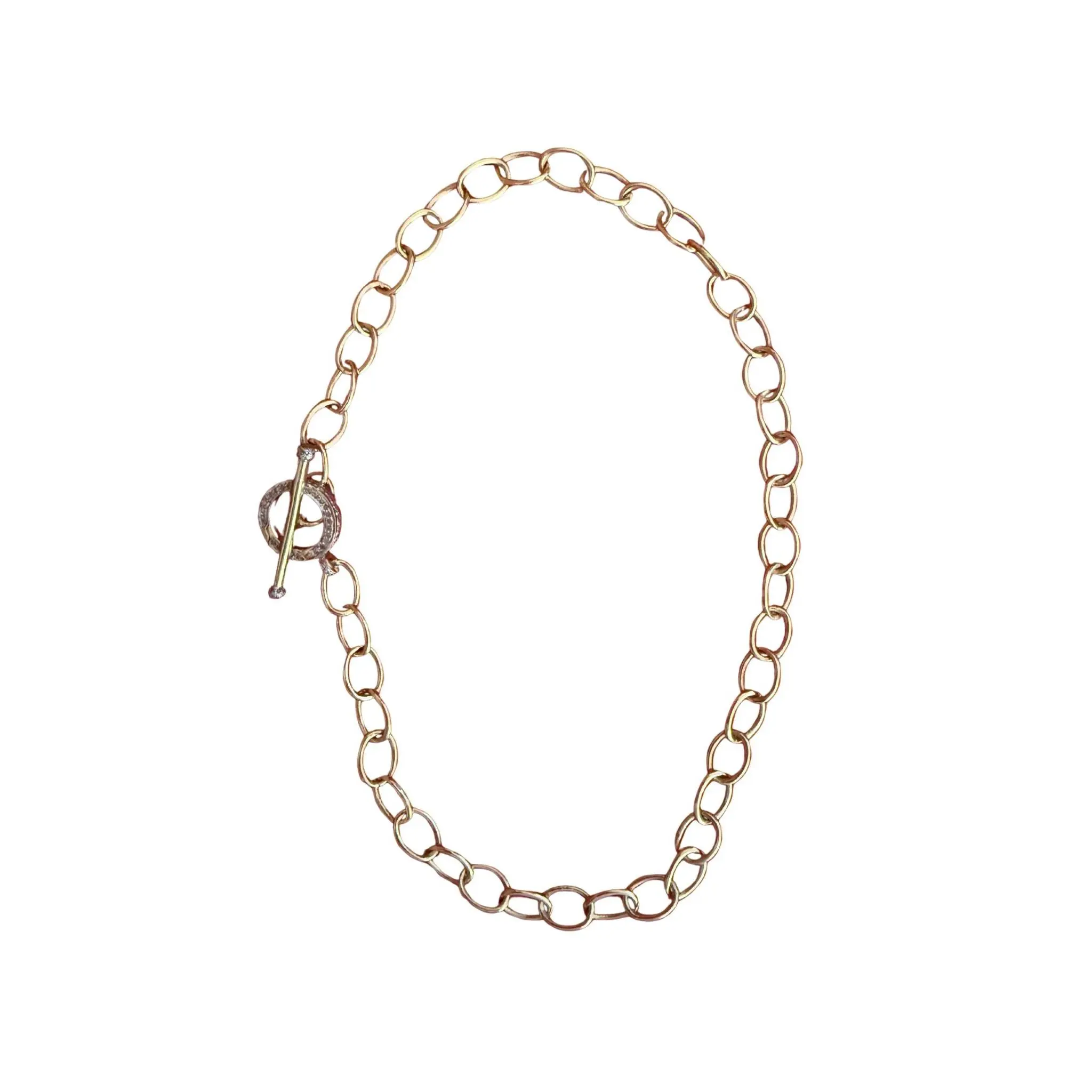 V940B The Woods Brass Chain with Circle hook 16"