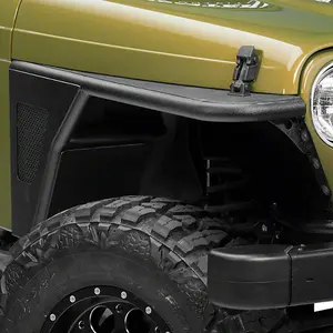 Hooke Road Front Flat Fender Flares Armor Wheel 1997-2006 Jeep Wrangler TJ
