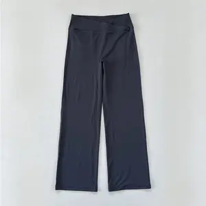 V-shaped Waist Peach Hip Yoga Pants, Women's Pocket Button Workwear Pants, High Waisted Hip Lifting Quick Drying Sports Pants