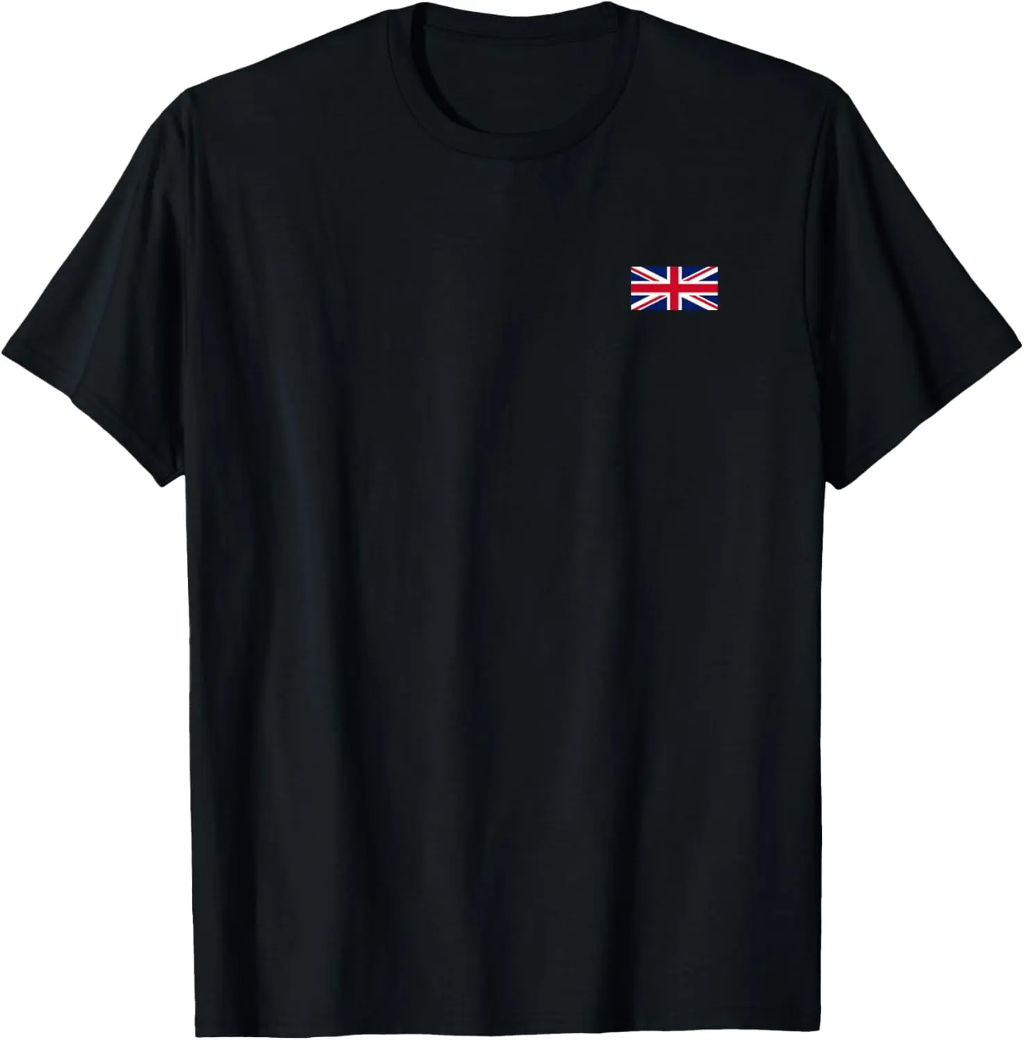 Women's 100% Cotton UK Union Jack Flag T-Shirt - Left Chest British Design, Short Sleeve Vintage Casual Streetwear for Women, Party Wear