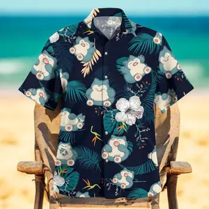Poke Tropical Beach Hawaiian Shirt, Poke Aloha Shirt, Poke Hawaiian Shirt, Birthday Gift Graphic Shirt #hawaii #hawaiishirt