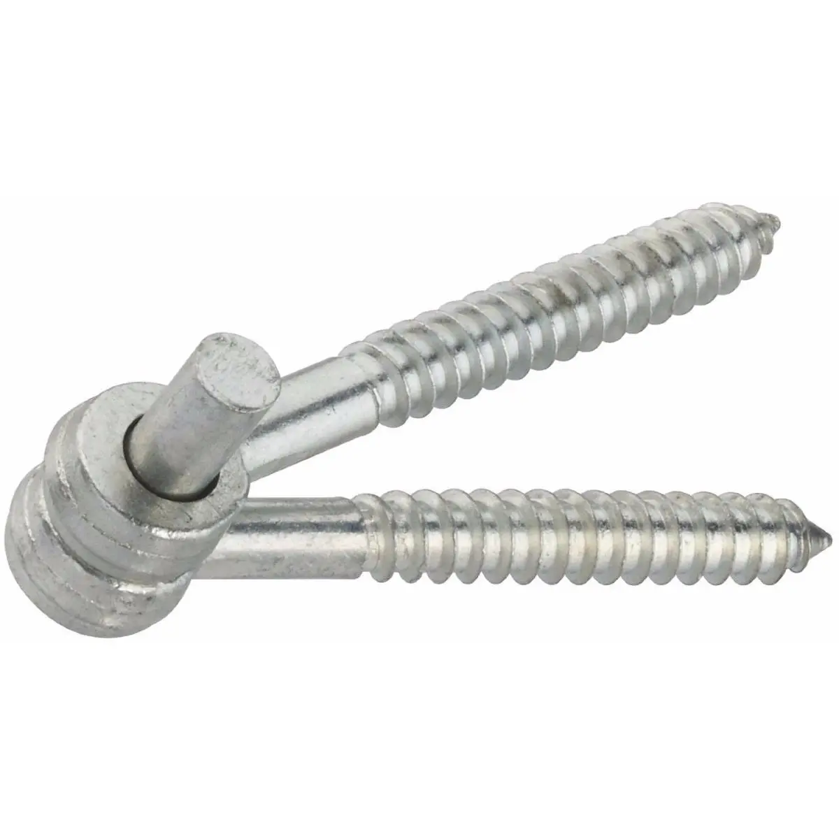 National Hardware 7228141 Malleable Iron Screw Hook & Eye Hinge, 0.5" x 4" for Swimming Pools, Gates, Outside Areas