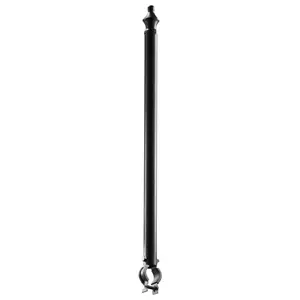 9-Pack 27.4-Inch Galvanized Steel Chain Link Fence Extender for 1.3 to 1.5 Inch Top Rail, Durable Outdoor Fence Accessory, Fits Standard Chain Link Frames, Easy Install with Weather-Resistant Brackets and Extended Rail Support