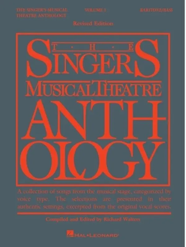 USED Book - The Singer's Musical Theatre Anthology - Volume 1: Baritone/Bass Book Only by Walters, Richard (Paperback) - english