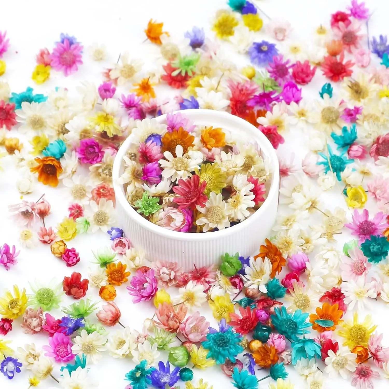 ZHOUYIN 300 PCS Mini Dried Flowers Bulk - for Resin Crafts, Jewelry Making, Candle Making, DIY Home Decor Supplies