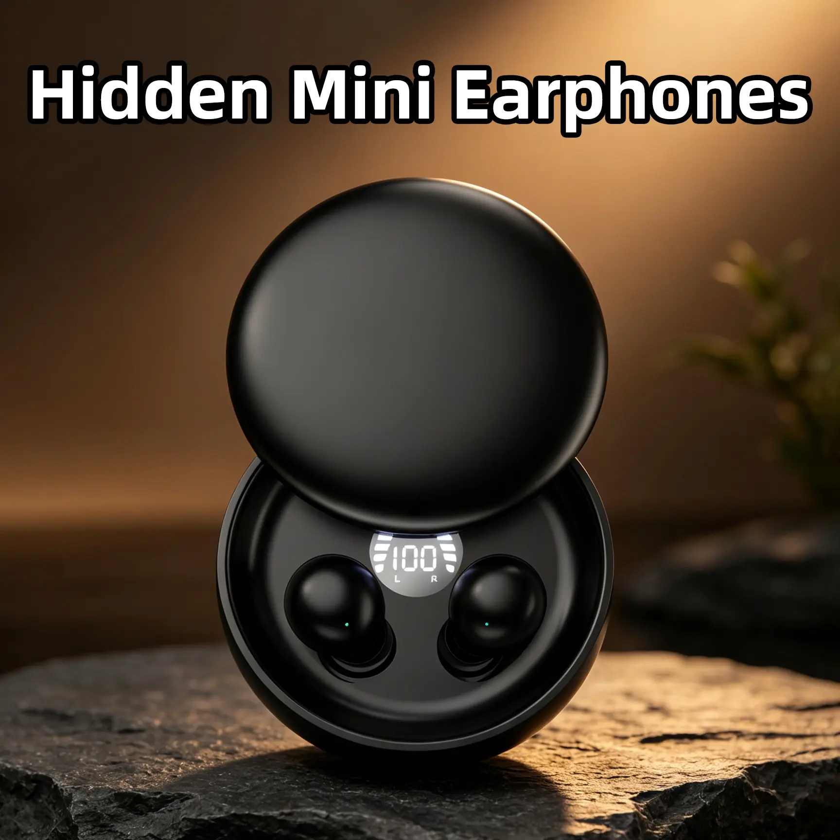 Mini Sleep Earphones No Ear Pressure While Sleeping No Pain For Long Wear, Bluetooth 5.3 Chip HD Calls & Block Ambient Noise Sleep-aid Wireless Earbuds