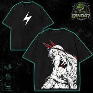 Tamamo Cross Umamusume Game Graphic T-Shirt, Vintage Washed Oversized Streetwear Tee Hoodie Sweatshirt Tank Top Menswear Manga Anime Merch Gaming Shirt Oguri Cap Gift for Gamers