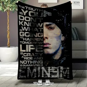 Eminem's uniquely designed flannel blankets are ultra-soft sofa throws. These large-sized blankets are suitable for sofas, beds, travel, and make great birthday and Valentine's Day gifts.