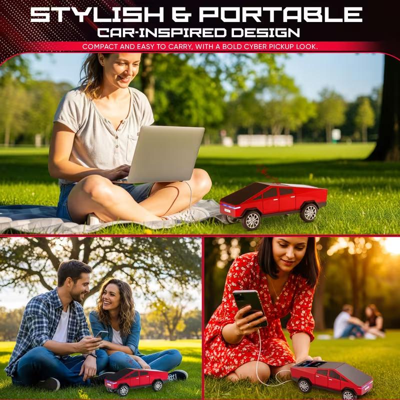 Bluetooth Pickup Truck Replica Portable Speaker,with Display Screen,HD Sound, TWS Pairing, FM Radio,Built-in Microphone Hands-Free Calling, LED Party Light, Surprise Gift for Car Lovers,Unisex: The Best Gift for 2026  Audio Wireless Stereo Usb Colorful
