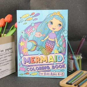 Mermaid Coloring Book Rainbow Mermaid Coloring Pages, Stress Relief Activity for Teens & Adults, Perfect Birthday Gift Idea