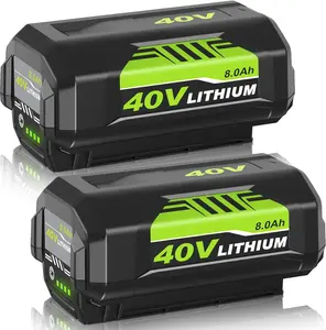 2-Pack OP4030 8000mAh (8.0Ah) Replacement for Ryobi 40V Battery | Compatible with OP40261/OP4040/OP4050A/OP40601/OP4075A Tools