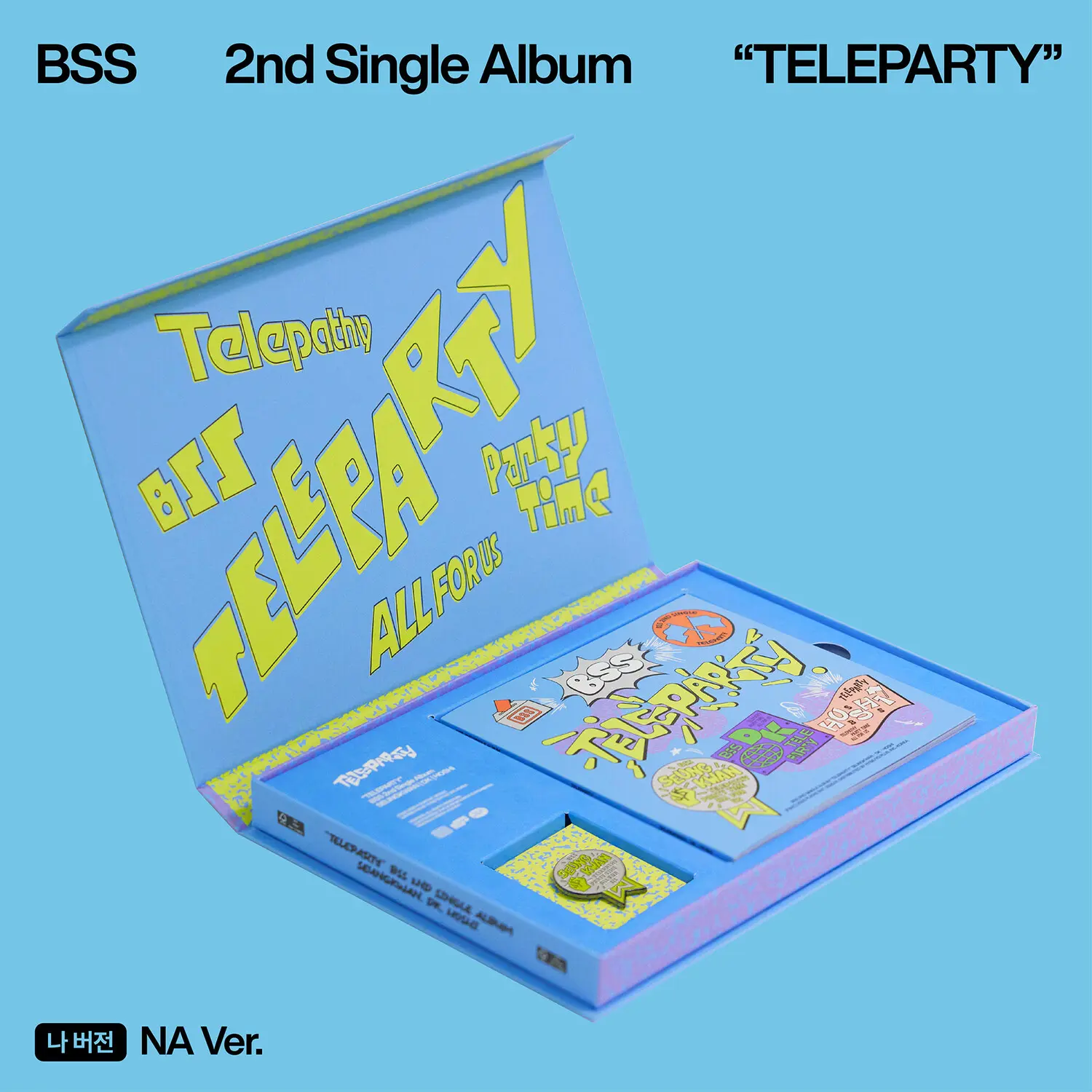 Bss (Seventeen) - BSS 2nd Single Album 'TELEPARTY' (NA Ver.)  [CD5 MAXI-SINGLE] Photo Book, Photos, Pin, Poster, Stickers