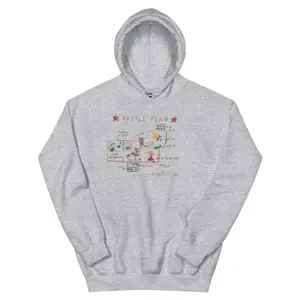 Home Alone Christmas Hoodie Sweatshirt Battle Plan Map