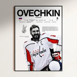 Alexander Ovechkin Poster, Washington Capitals Wall Print, NHL Hockey Print,  Hockey Fan Gift, Sports Decor, Hockey Print