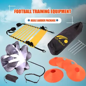 Football Speed Agility Training Kit with Adjustable Hurdles and Cones
