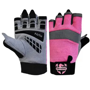 FIGHTSENSE Workout Gloves for Men & Women – Weight Lifting Gloves with Padded Palm, Enhanced Grip, Adjustable Wrist Straps & Breathable Design for Gym