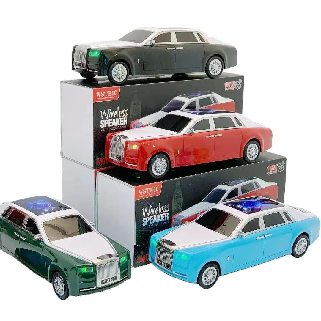 Portable Luxury Sedan Replica Wireless Speaker with LED Starry Sky Roof, 40W Dual HD Sound, TWS Pairing, USB & TF Playback, Hands-Free Calling, Type-C Charging