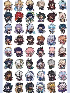 Genshin Impact Scrunkly Acrylic Keychains , Great For Daily Use Or As Thoughtful Little Gifts For Your Friends And Yourself