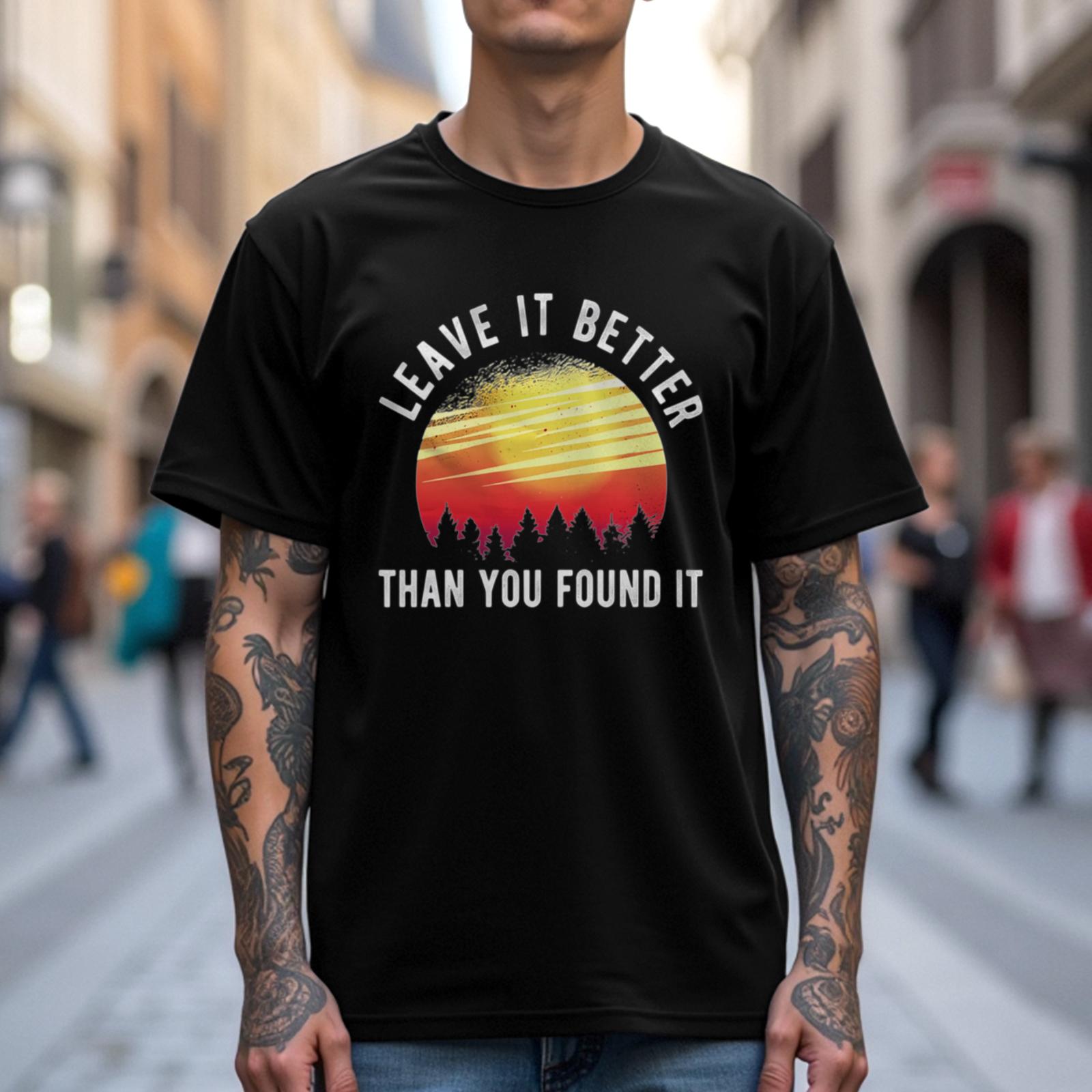 Environmental T-Shirt. Earth Shirt. Earth Gift. Camper Gift. Environmental Awareness Shirt. Camp Shirt. Travel Shirt Leave it better graphic tee