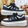 Men's New Fashion Dopamine Classic Trendy Colorblock Casual Sporty Sneakers, Trending Sneakers Breathable Comfortable Thick Sole Low Top Lace-Up Skate Shoes Sports Shoes