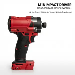 M18 1/4" Hex  Driver, Gen 4 Brushless Cordless  Drill, 3,900 RPM High Speed, 2,000 in-lbs (226Nm) Torque, 4-Mode Drive Control, M18 FID3 Impact