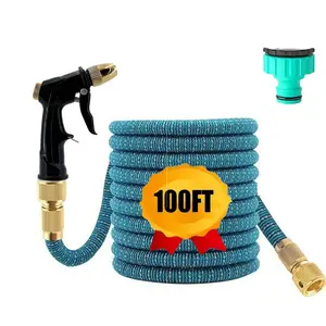 1 Set, New Flexible And Expandable Irrigation Pipe, Magic Garden Hose With Spray Gun, High Pressure, Car Cleaning Tool, Plant Water System With Adjustable Control Valve Switch, Watering Nozzle, For Gardening And Lawn Use, Portable Garden Hose