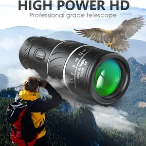 New Upgrade 16x52 High Definition Monocular Telescope, Portable Handheld Design, Durable Rubber Material, Ideal for Outdoor Enthusiasts