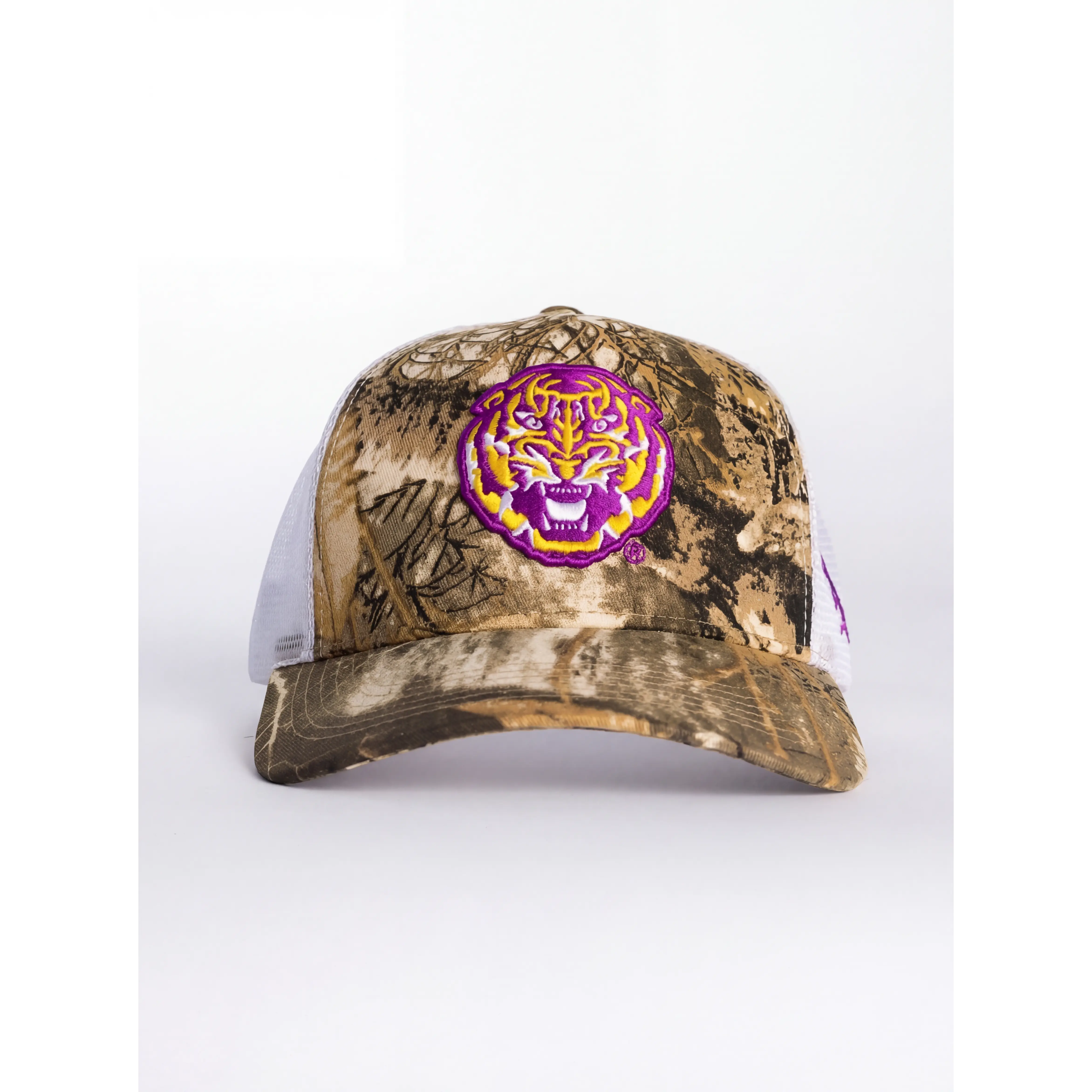 Camo LSU Tiger Head Mesh Back Hat