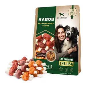 Rawhide Free Dog Treats Kabobs with Duck and Chicken 11oz All Natural Grain Free Chews for Dogs Supports Healthy Teeth and Gums