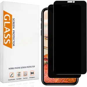 Best Mother day 2026 Gifts 2 Pack Privacy Screen Protector for Apple iPhone 11, iPhone XR 6.1 Inch Anti Spy Tempered Glass, Anti Scratch, Bubble Free