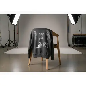 %100 Cotton UNISEX Heavy sweatshirt in Charcoal Black