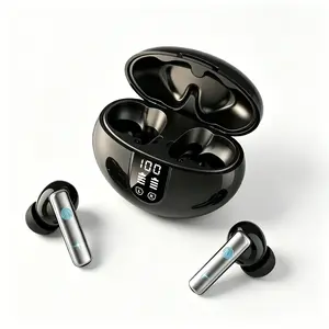Bluetooth Headphones True Wireless Earbuds 40H Playback LED Power Display Earphones with Wireless Charging Case IPX5 Waterproof in-Ear Ear buds with Mic for TV Smart Phone Laptop Computer Sports  156 + Language
