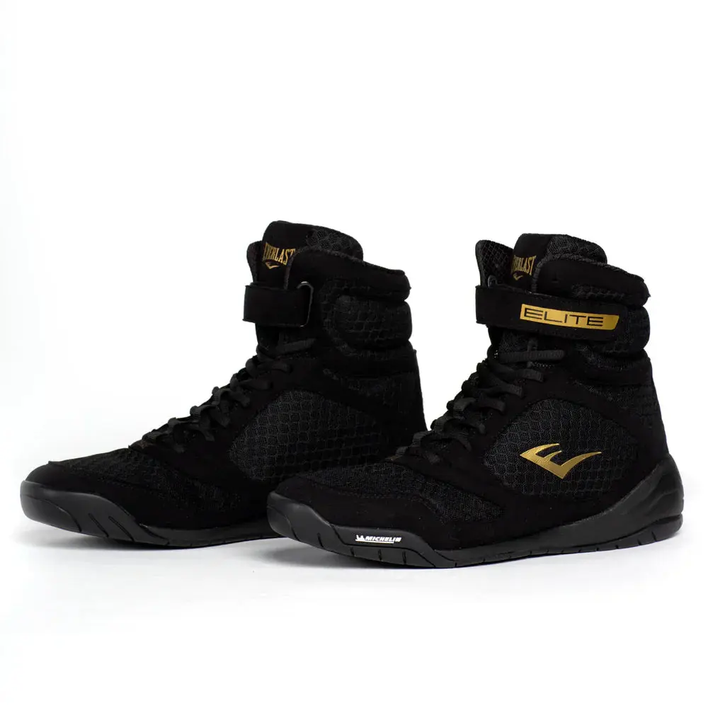Everlast Elite 2 Boxing Shoes Black Everlast Elite 2 Boxing Shoes Black