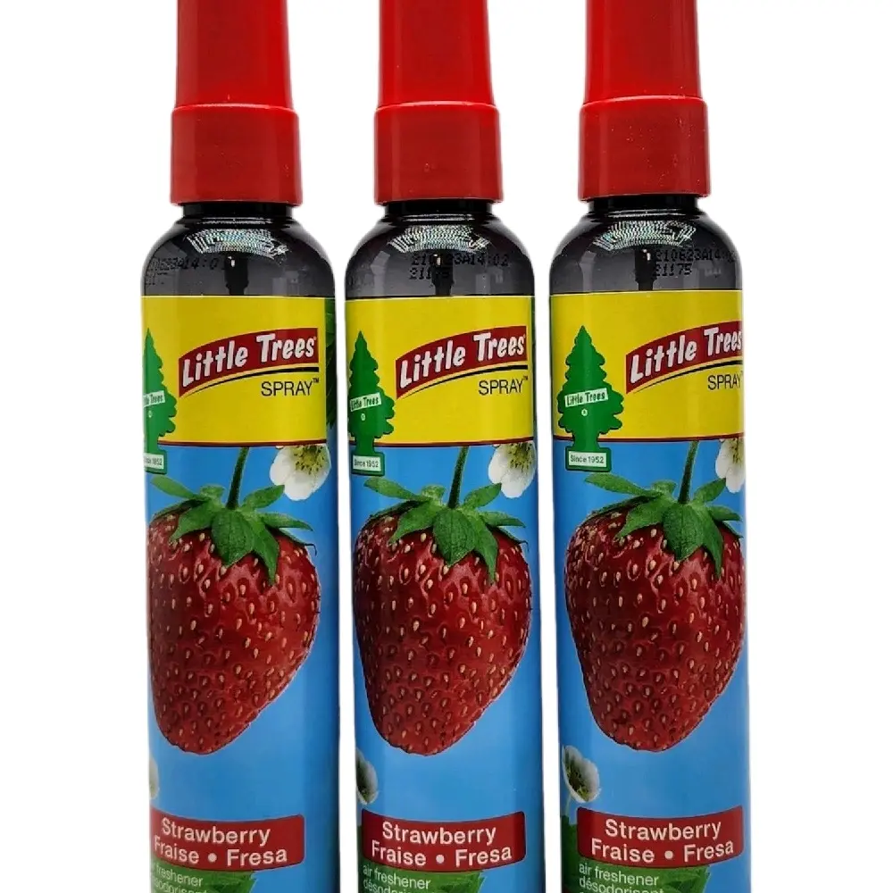 Little Trees Non-Aerosol Premium Spray Format Fragrance Freshener 3-Pack - 3.5oz Each, Long-Lasting Ambient Spray for Bathrooms, Car, Instant Boost Quick Refresh, Freshen Laundry Rooms Fast (Black Ice, New Car Options), Spray Format, Quick Refresh