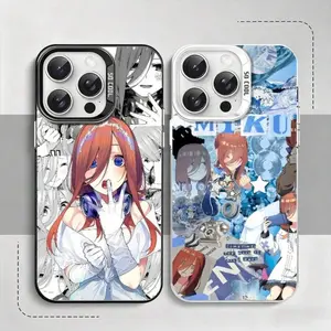Kawaii anime girl M-Miku N-Nakano phone case For iPhone 17/16/15/14/13/12/11/Pro/ProMax/Plus/Air/Xsmax/E, Samsung S26/S25/S24/S23/S22/Plus/Ultra/Fe, Featuring a Shockproof Matte Back, Anti-Fall, Ultra-Thin, Cute Case, sweet Birthday Gift for Girlfriend