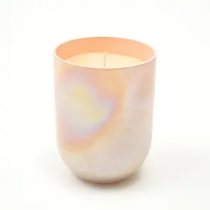 Subtle Shine Scented Wax Candle - Peach