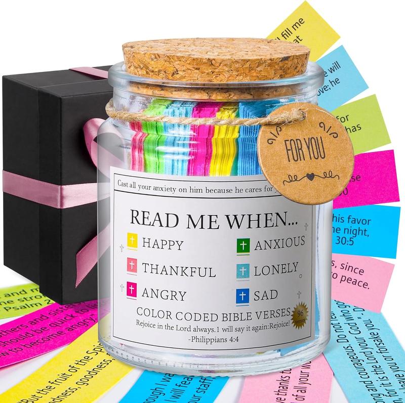 Bible Verse Jar | Read Me When Notes for Emotions | Christian Gift for ...