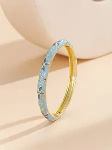 Vintage Flower Design Bangle, Elegant Bangle for Women, Fashion Hand Jewelry for Party Clothing Decor, Trendy All-match & Exquisite Jewelry for Birthday Gift, Trendy Stack Bangle