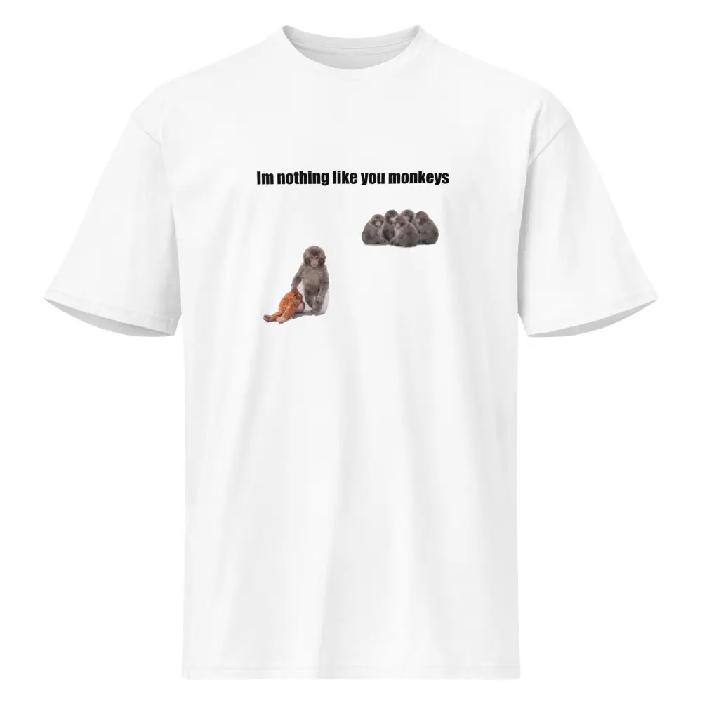 im nothing like you monkeys graphic tee im nothing like you monkeys graphic tee