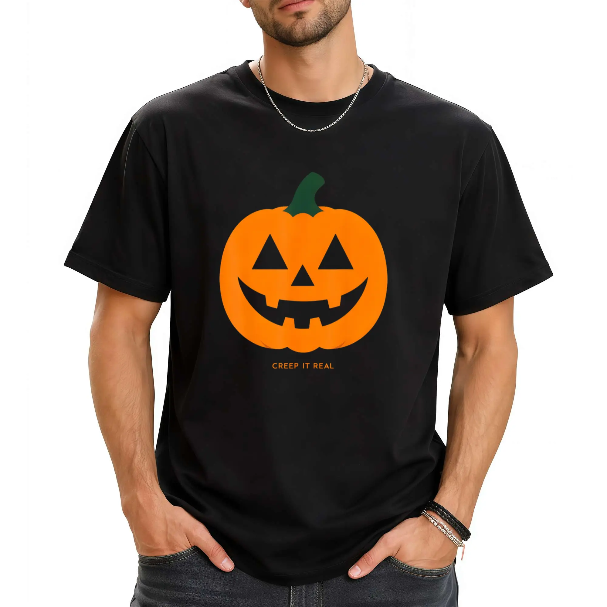 Creep It Real Spooky Season Halloween Design T-Shirt