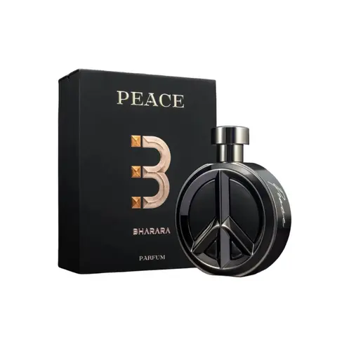 BHARARA Peace Eau De Parfum for Men - 3.4 fl oz Woody Amber Perfume Cologne with Vanilla, Floral, Fresh Citrus, Grapefruit, Lemon, Spice Warmth, Cedarwood, Patchouli Smoky Notes - Daytime Elegance, Evening Serenity Scent