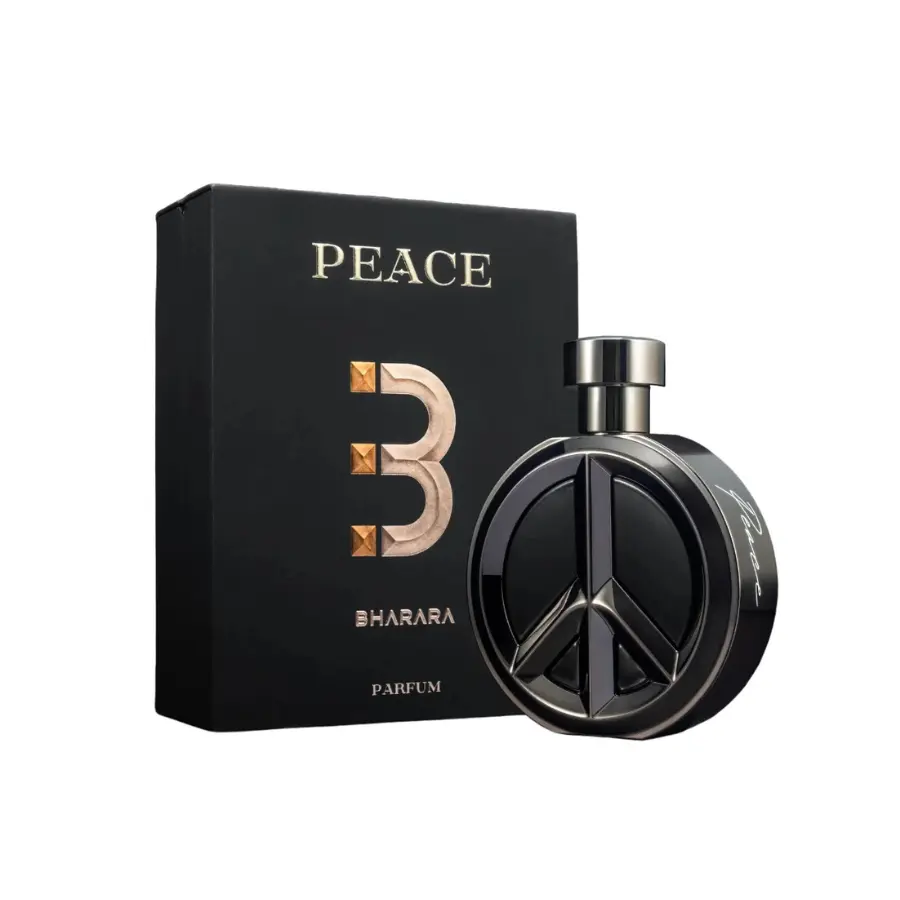 BHARARA Peace Eau De Parfum for Men, 3.4 fl oz - Woody Amber Perfume Cologne with Vanilla & Floral Notes, Mensfashion, Vanilla Scents, Single Item, Aesthetic Men's Fragrance, Daytime Elegance, Fresh Citrus, Grapefruit, Evening Serenity, Spicy