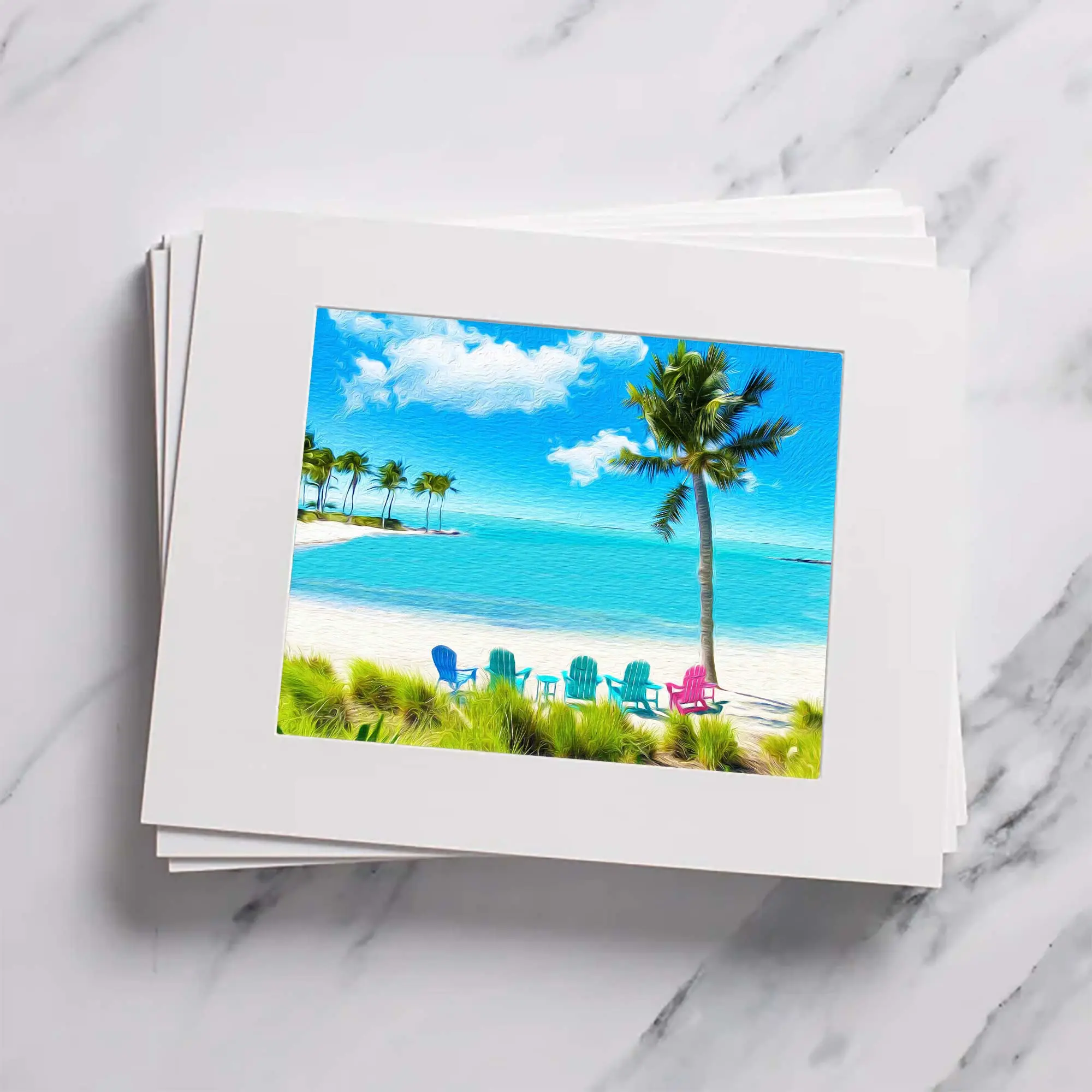 Island Life Matted Print