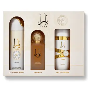 Lattafa Yara Moi Gift Set Fragrances - Eau de Parfum 3.4 Oz, Hair Mist 1.7 Oz, Body Lotion 3.4 Oz - Luxurious Floral & Oriental Scent