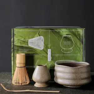 Matcha whisk set + matcha making 4 piece set + perfect for gift + barista + home cafe + motus cafe